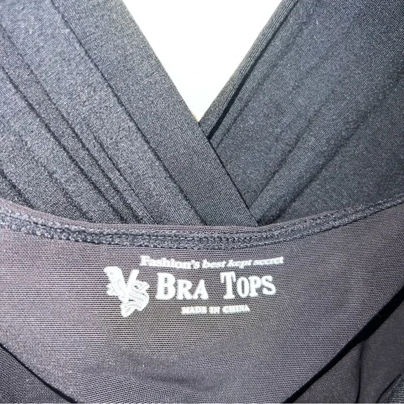 Victoria’s Secret Bra Top Black V-neck Dress with Built In Bra Size Large - Picture 7 of 11